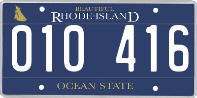 RI license plate 010416