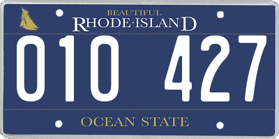 RI license plate 010427