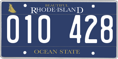 RI license plate 010428