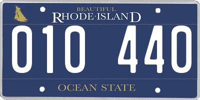 RI license plate 010440