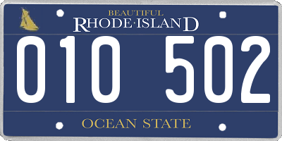 RI license plate 010502