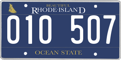 RI license plate 010507