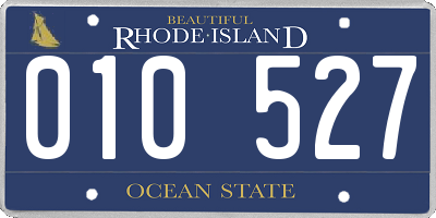 RI license plate 010527