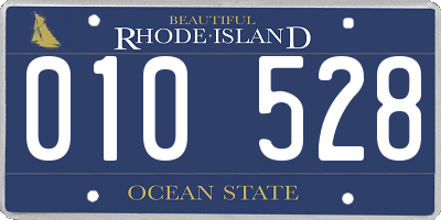 RI license plate 010528