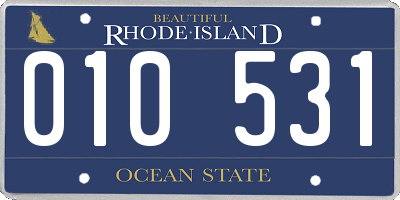 RI license plate 010531