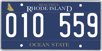 RI license plate 010559