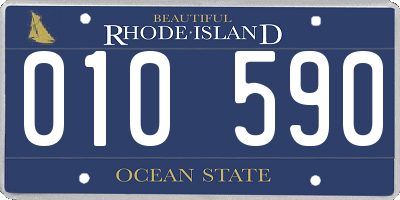 RI license plate 010590