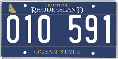 RI license plate 010591