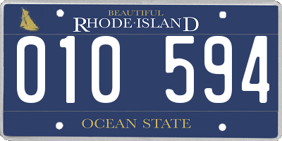 RI license plate 010594