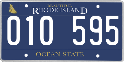 RI license plate 010595