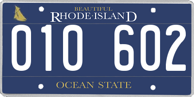 RI license plate 010602