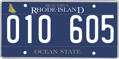 RI license plate 010605