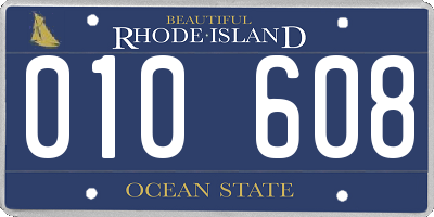 RI license plate 010608