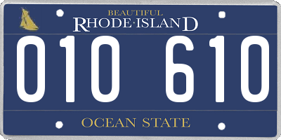 RI license plate 010610