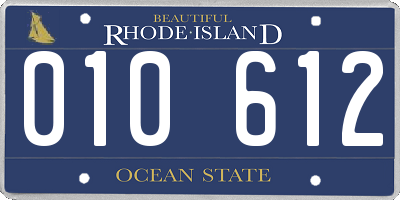 RI license plate 010612