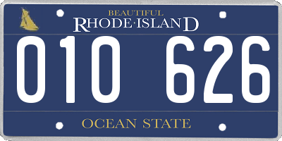 RI license plate 010626