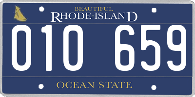 RI license plate 010659