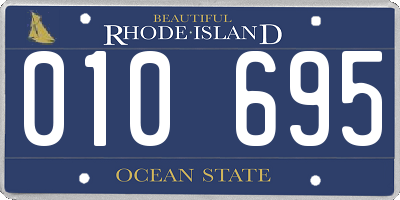 RI license plate 010695