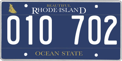 RI license plate 010702