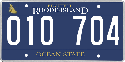 RI license plate 010704