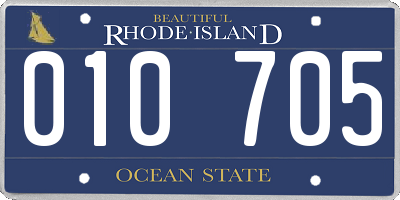 RI license plate 010705