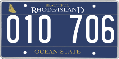 RI license plate 010706