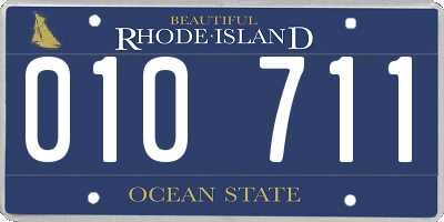 RI license plate 010711