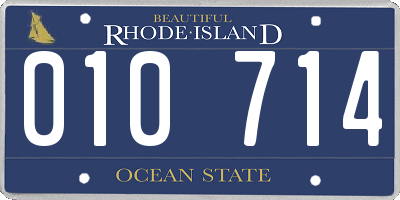 RI license plate 010714