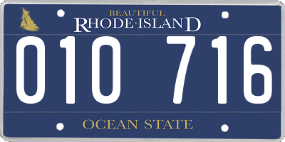 RI license plate 010716