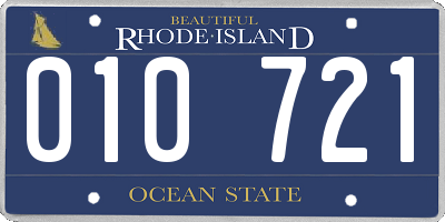 RI license plate 010721