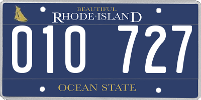 RI license plate 010727