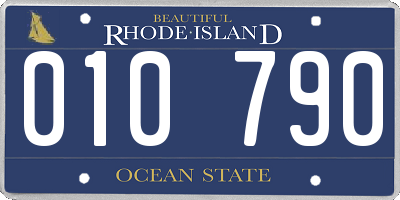 RI license plate 010790