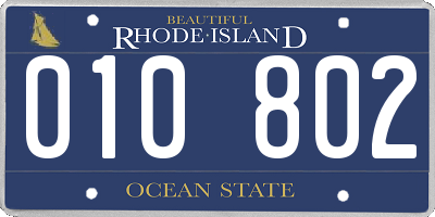 RI license plate 010802