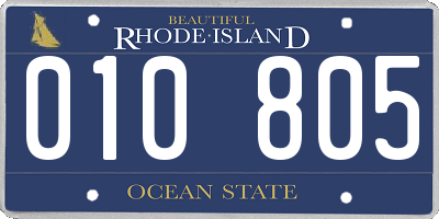 RI license plate 010805