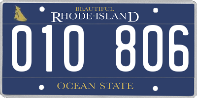 RI license plate 010806