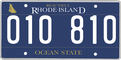 RI license plate 010810