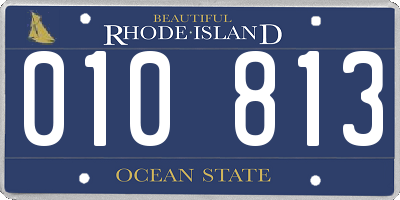 RI license plate 010813