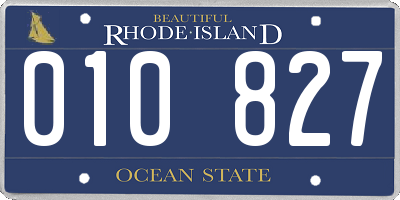 RI license plate 010827