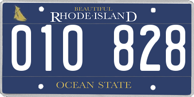 RI license plate 010828