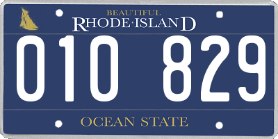 RI license plate 010829