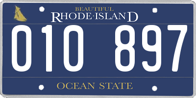 RI license plate 010897