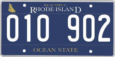 RI license plate 010902