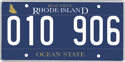 RI license plate 010906