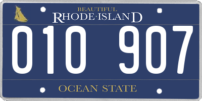 RI license plate 010907