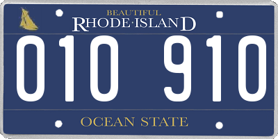 RI license plate 010910