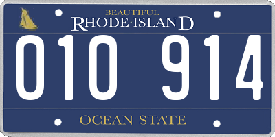 RI license plate 010914