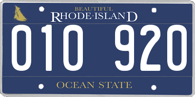 RI license plate 010920