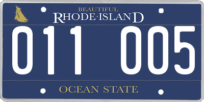 RI license plate 011005