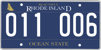 RI license plate 011006