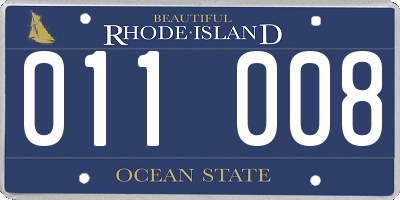 RI license plate 011008